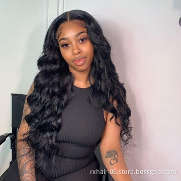 Cheap Wholesale Body Wave Lace Front Wigs, 100% Raw Virgin Indian Human Hair Wig, Pre Pluck 13x4 Lace Wig With Baby Hair